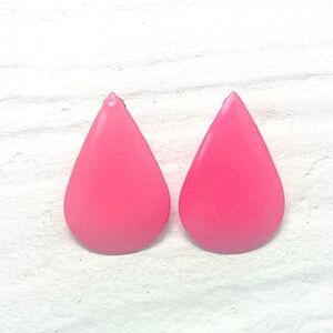 Pink Teardrop Earrings